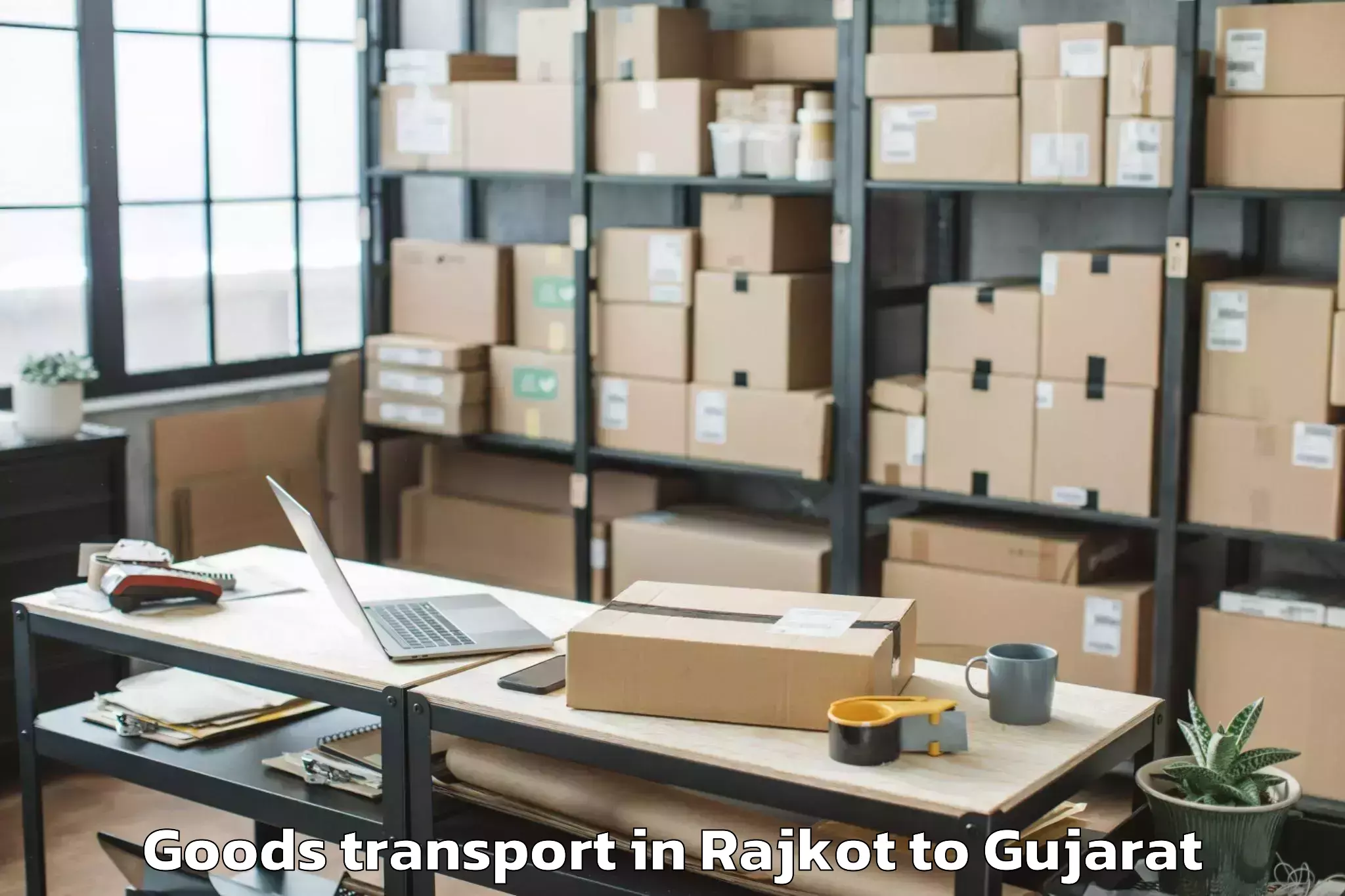 Easy Rajkot to Vijapur Goods Transport Booking